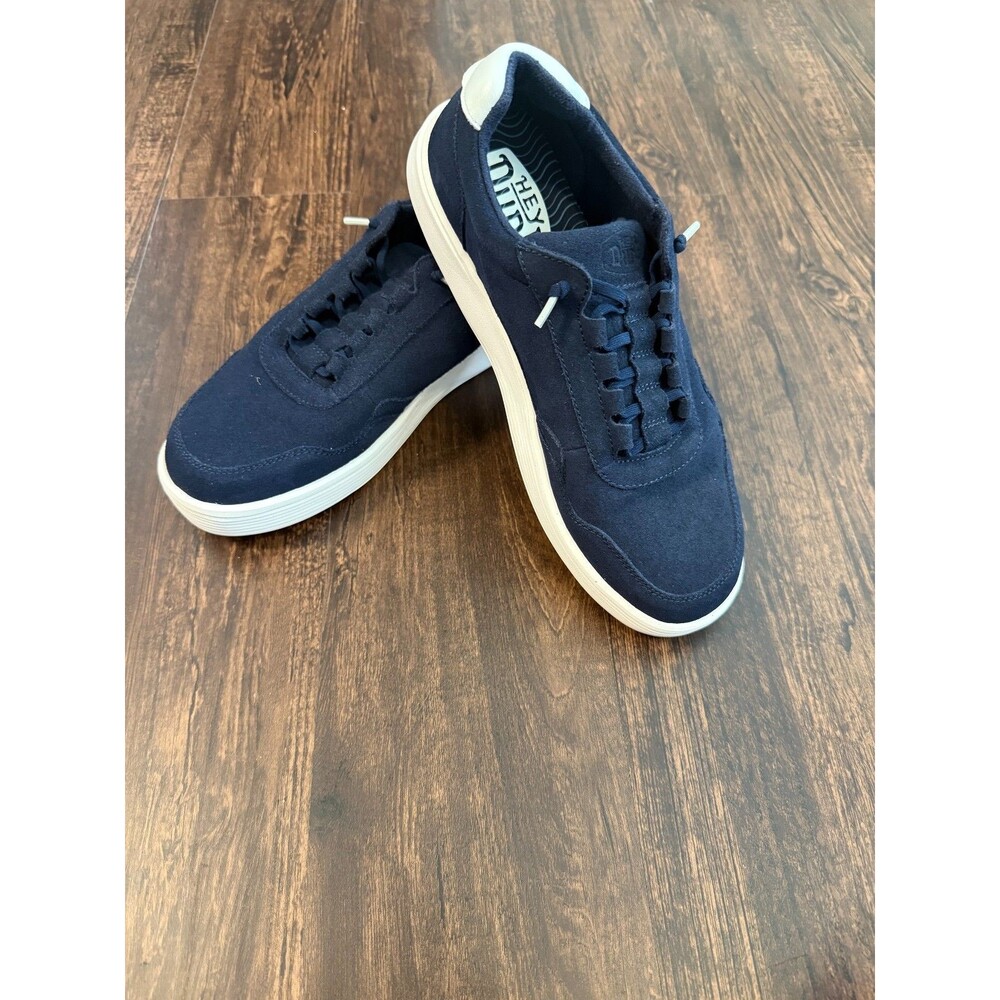 Hey Dude Men's Hudson M Suede Vintage Varsity Sneakers Shoes Men Sz 11 US 44 EU